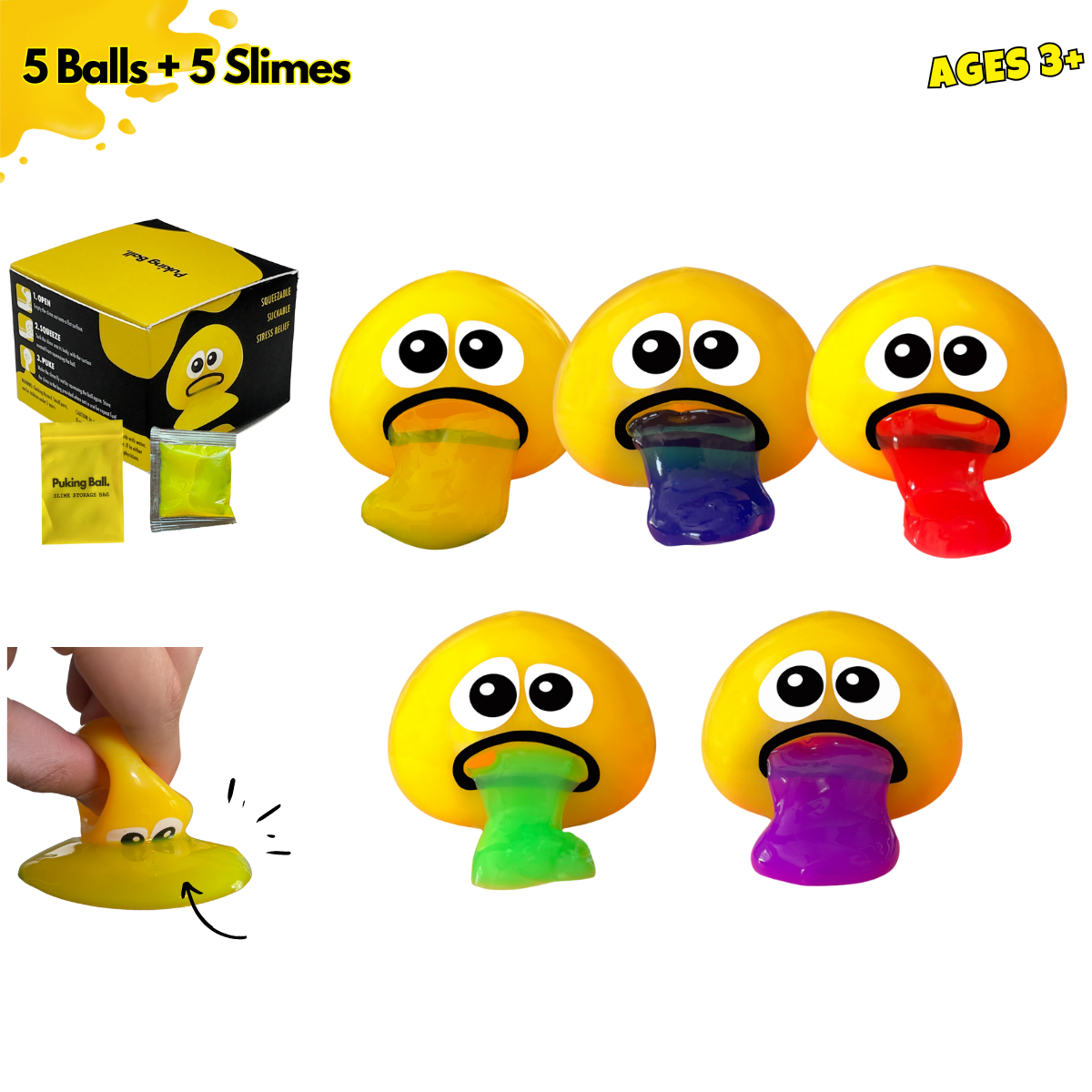 Puke Ball – Slime Squishy Stress Toy 1