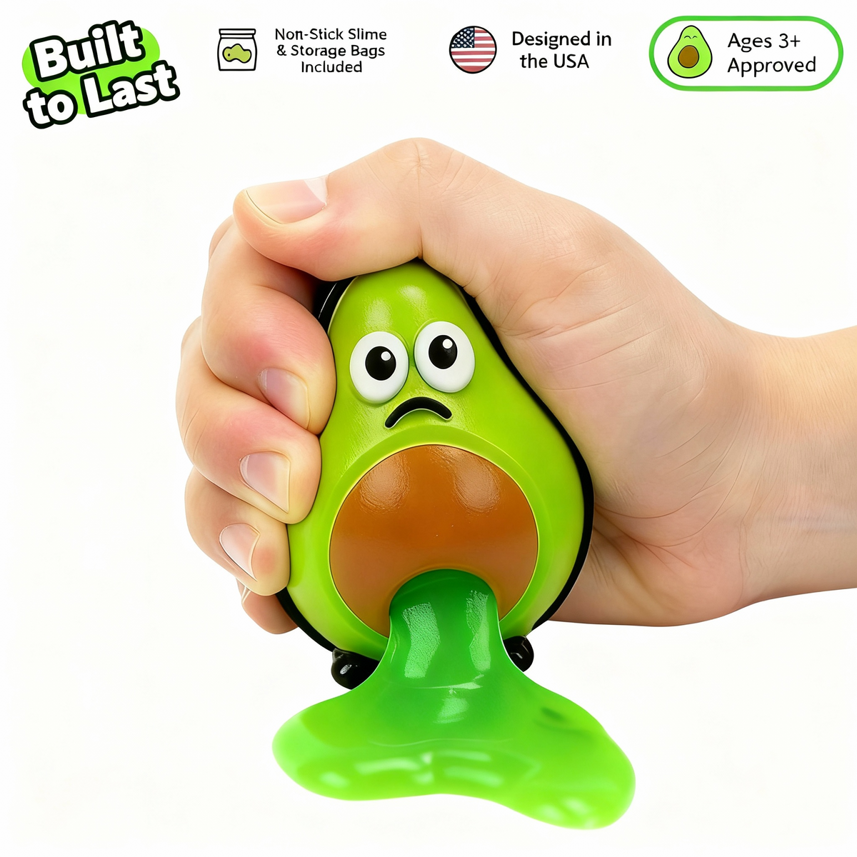 Puke Avocado – Slime Squishy 1