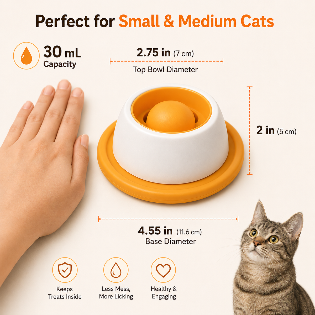 Cat Lick Bowl – Slow Feeder Treat Mat with Suction Base 4